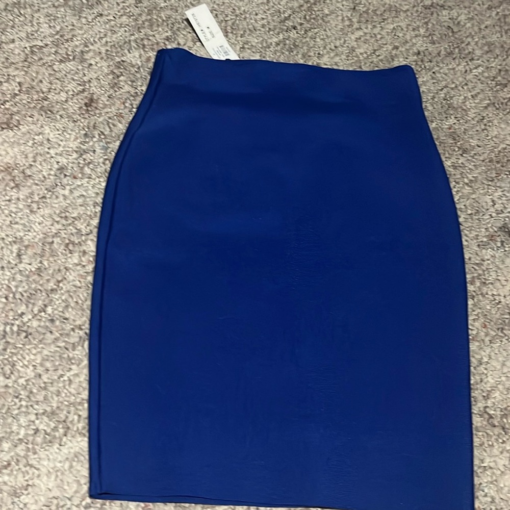 Blue Shinestar pencil skirt size M
